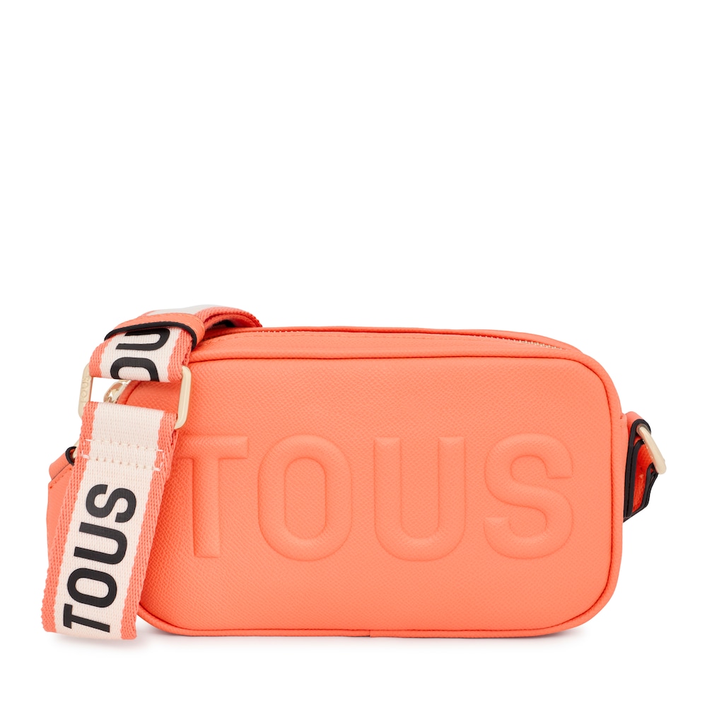 Pomarańczowa torebka przez ramię typu reporter TOUS La Rue