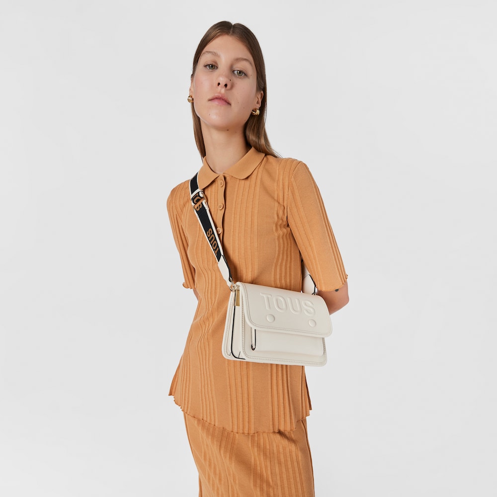 Small ivory-colored TOUS La Rue Audree Crossbody bag