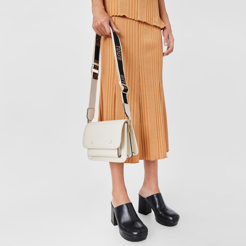 Small ivory-colored TOUS La Rue Audree Crossbody bag