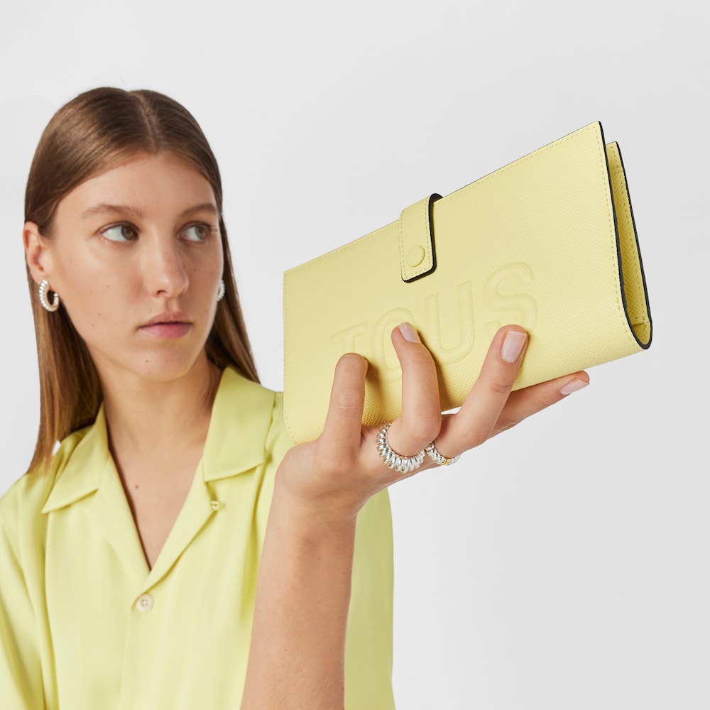 Ż&oacute;łty portfel TOUS La Rue Pocket