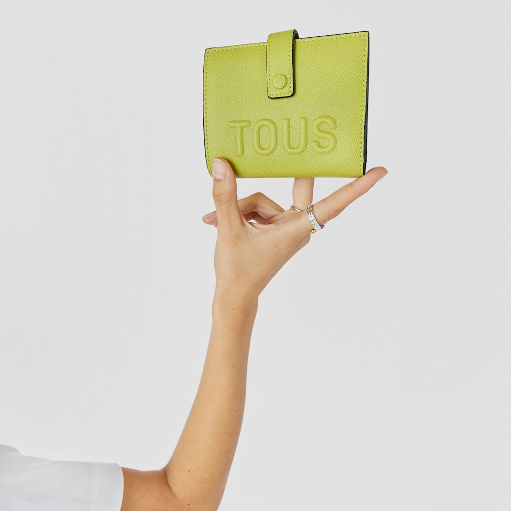 Wizytownik TOUS La Rue Pocket w kolorze limonkowej zieleni