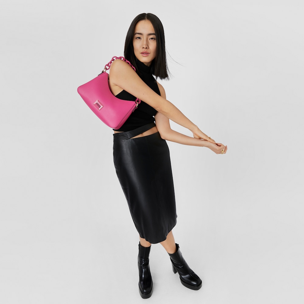 Bolsa de hombro fucsia TOUS Sylvia