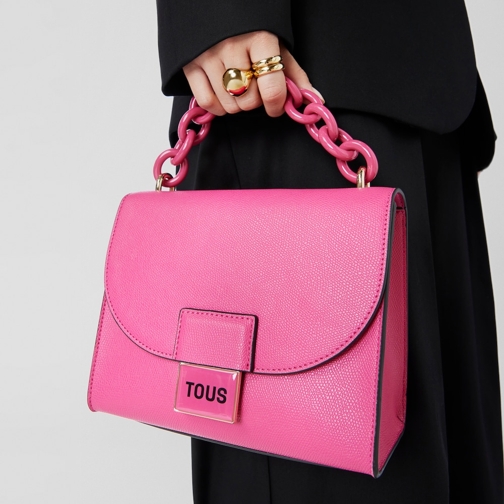 Kleine fuchsiafarbene Umh&auml;ngetasche TOUS Sylvia