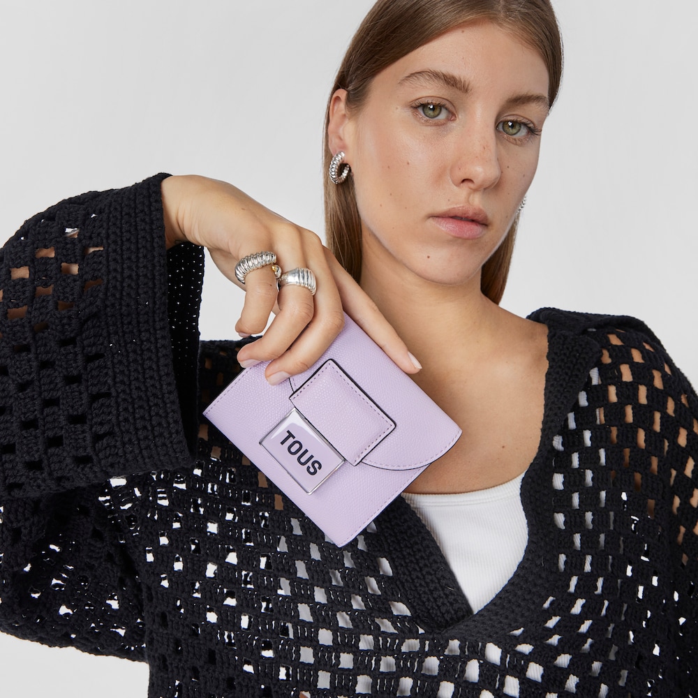 Cartera Flap malva TOUS Sylvia