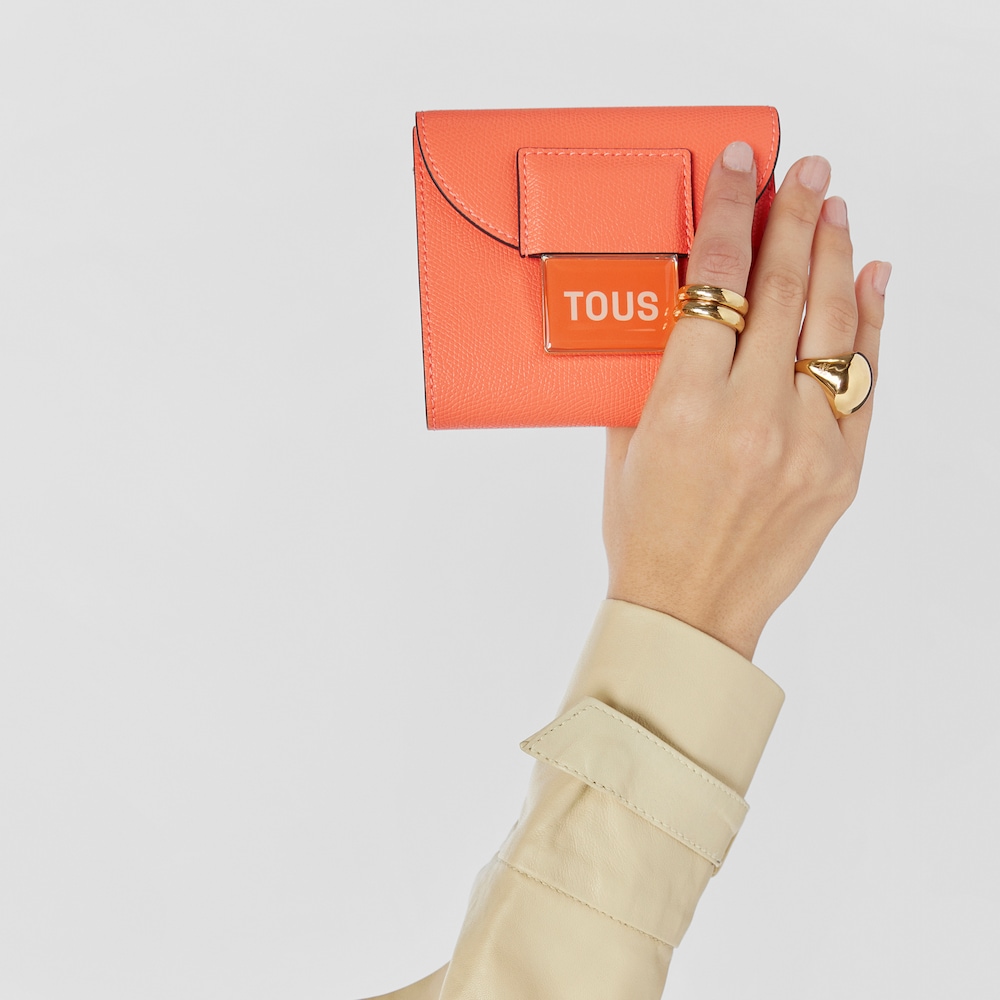 Cartera Flap taronja TOUS Sylvia