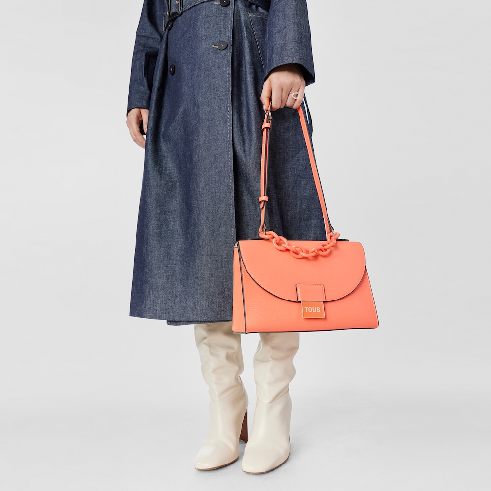 Medium orange TOUS Sylvia City bag image number 7