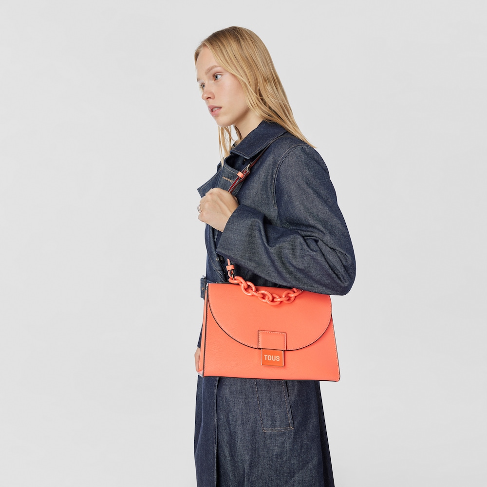 Medium orange TOUS Sylvia City bag image number 8