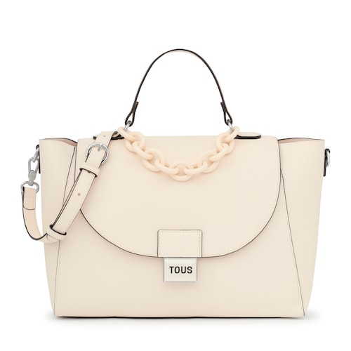 Large beige TOUS Sylvia City bag image number 0
