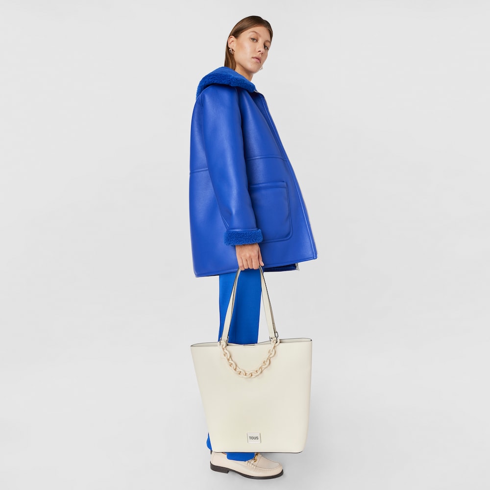 Large beige TOUS Sylvia Shopping bag