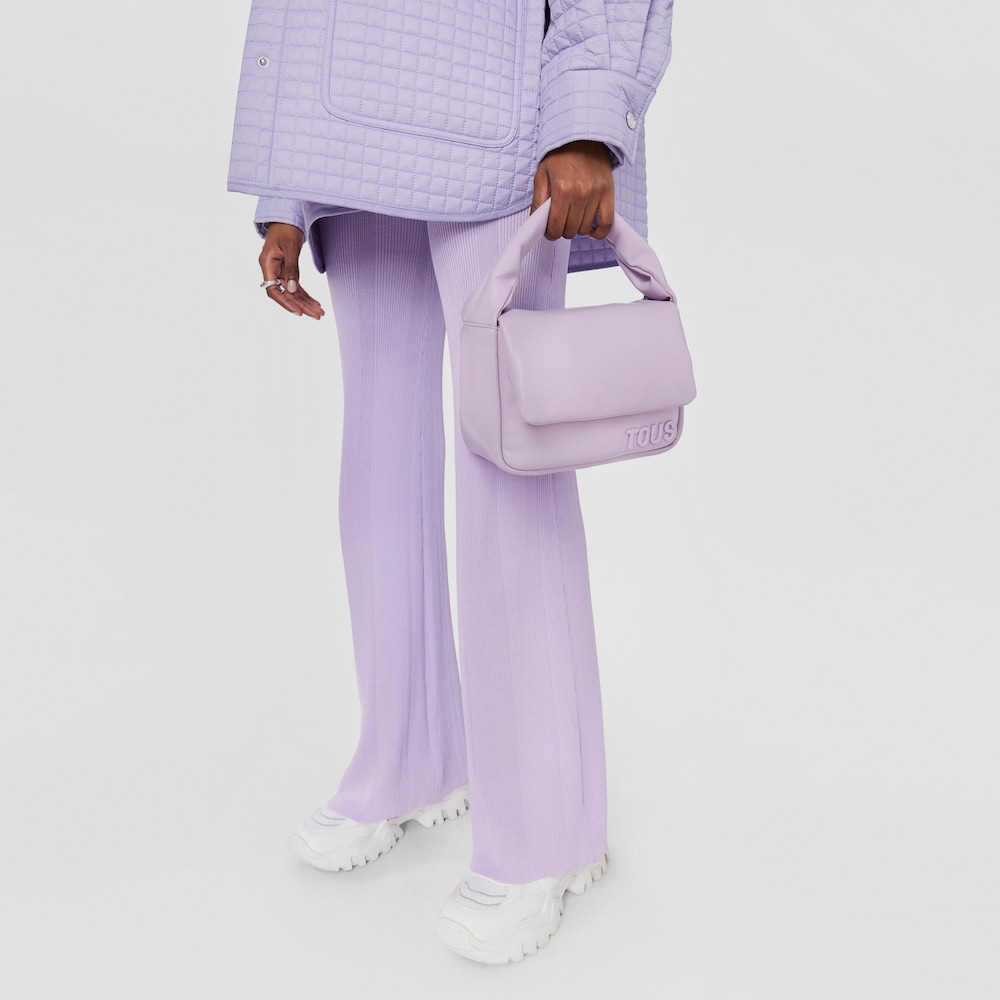 Borsa a tracolla piccola malva TOUS Carol