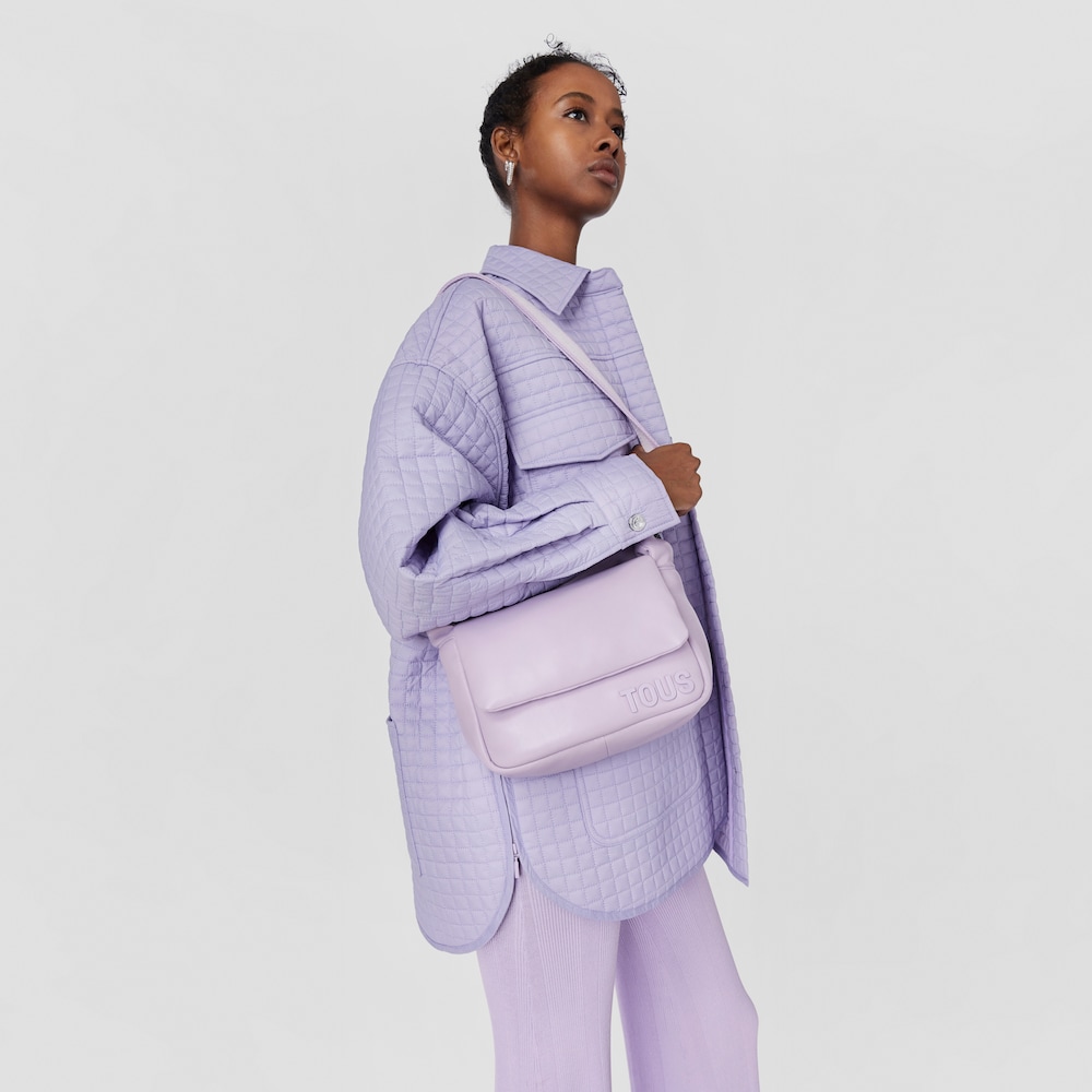 Borsa a tracolla piccola malva TOUS Carol