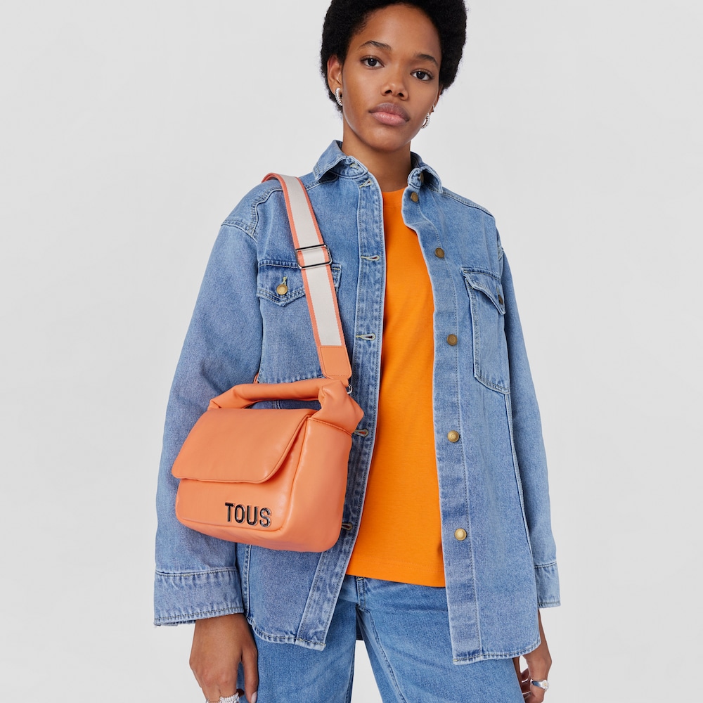 Bandolera peque&ntilde;a naranja TOUS Carol