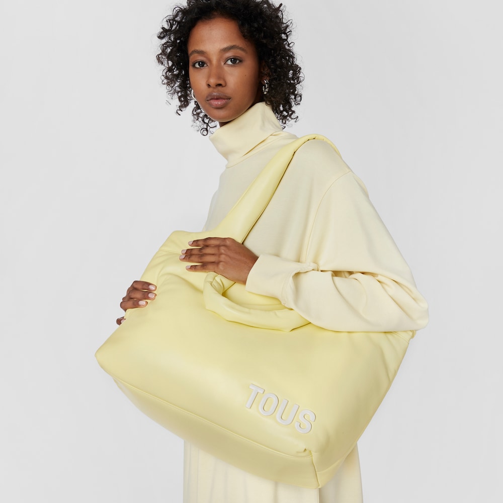 Large yellow Tote bag TOUS Carol
