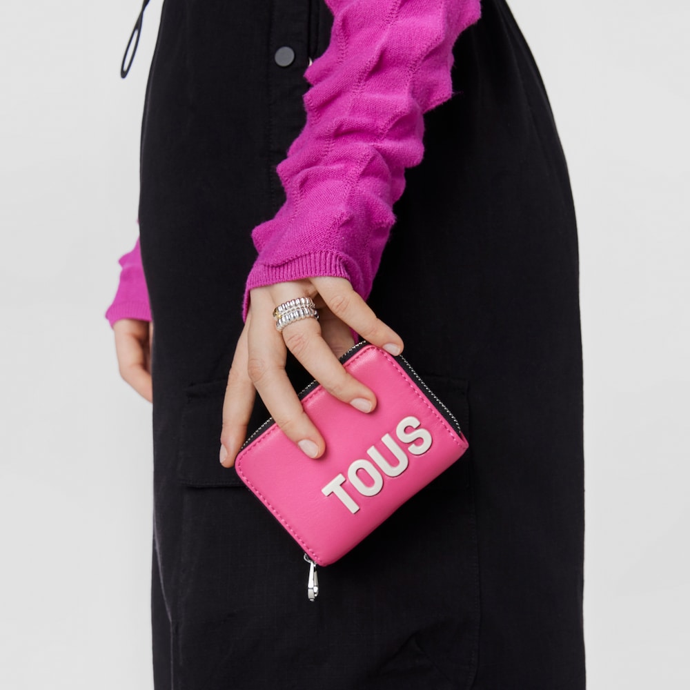 Fuchsia-colored Change purse TOUS Carol
