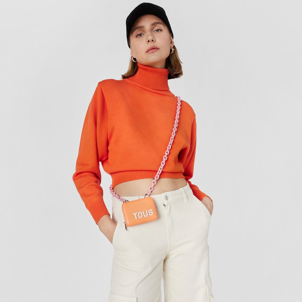 Monedero colgante naranja TOUS Carol