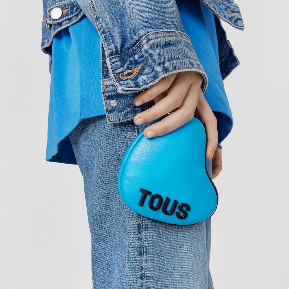 Beauty case a forma di cuore blu TOUS Carol