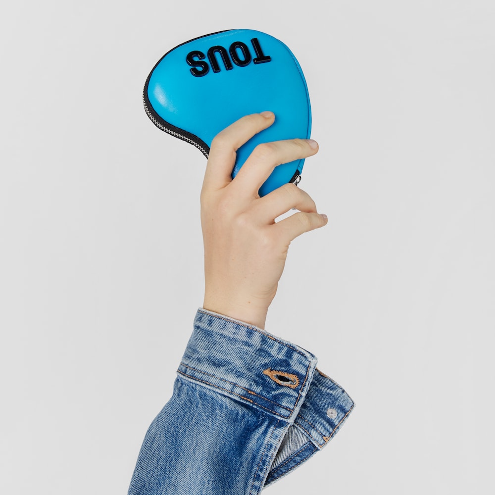 Beauty case a forma di cuore blu TOUS Carol