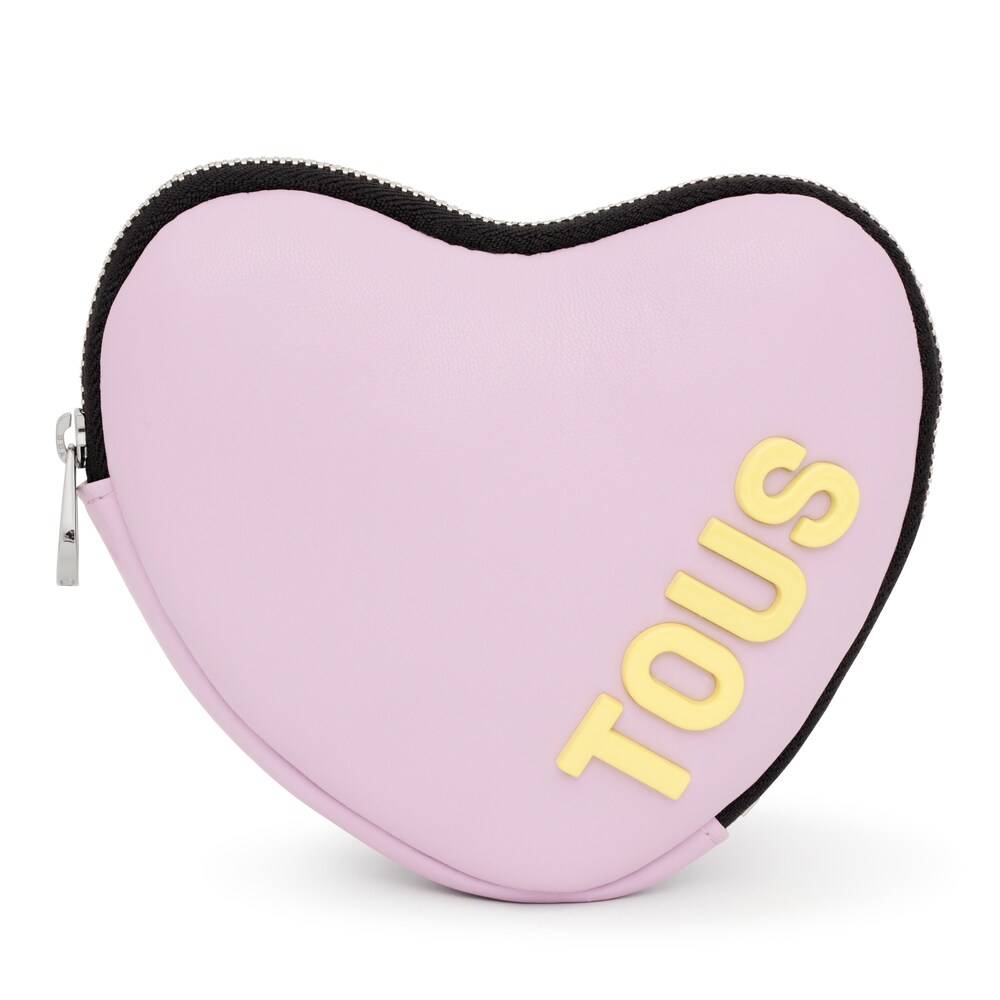 Beauty case a a forma di cuore malva TOUS Carol