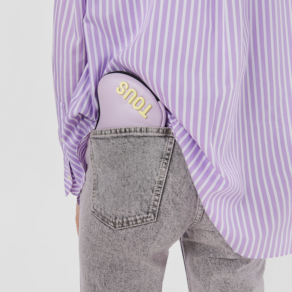 Beauty case a a forma di cuore malva TOUS Carol