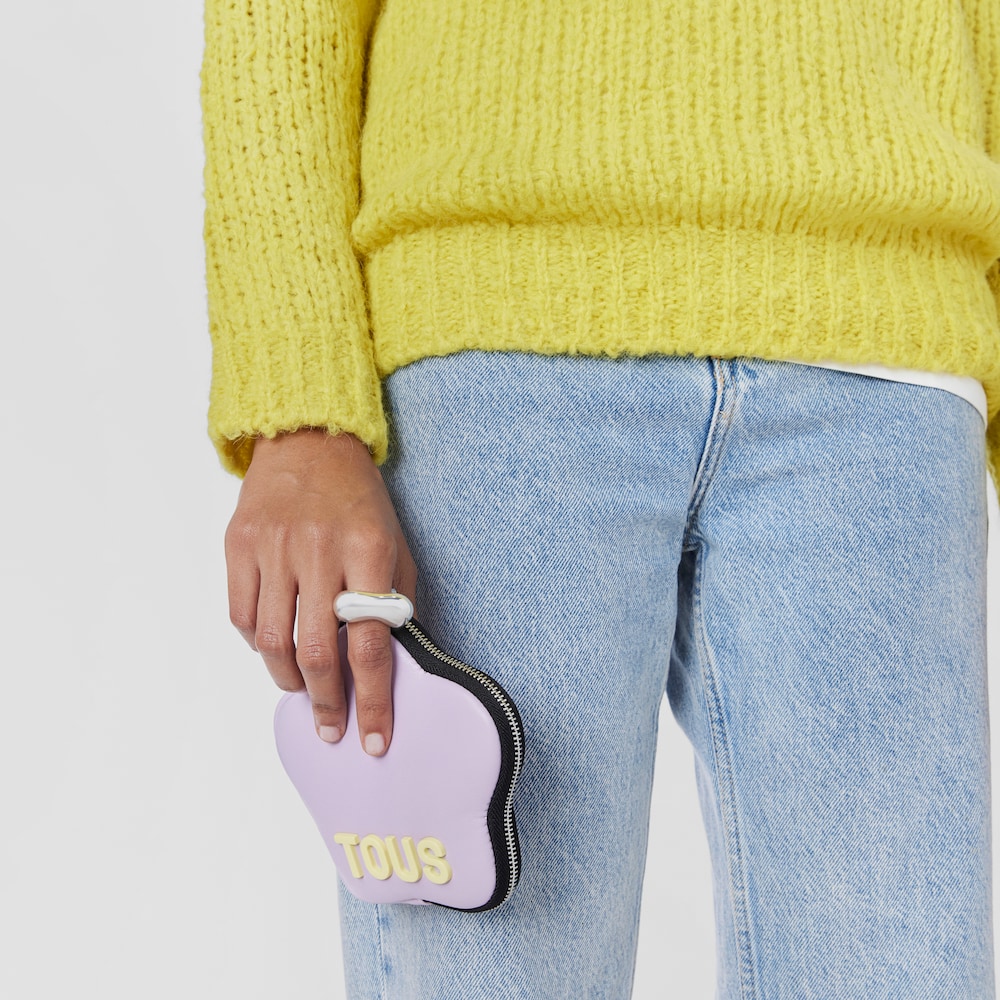 Mauve flower Toiletry bag TOUS Carol