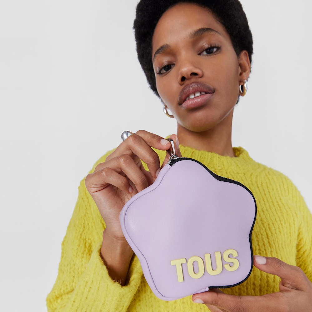 Mauve flower Toiletry bag TOUS Carol