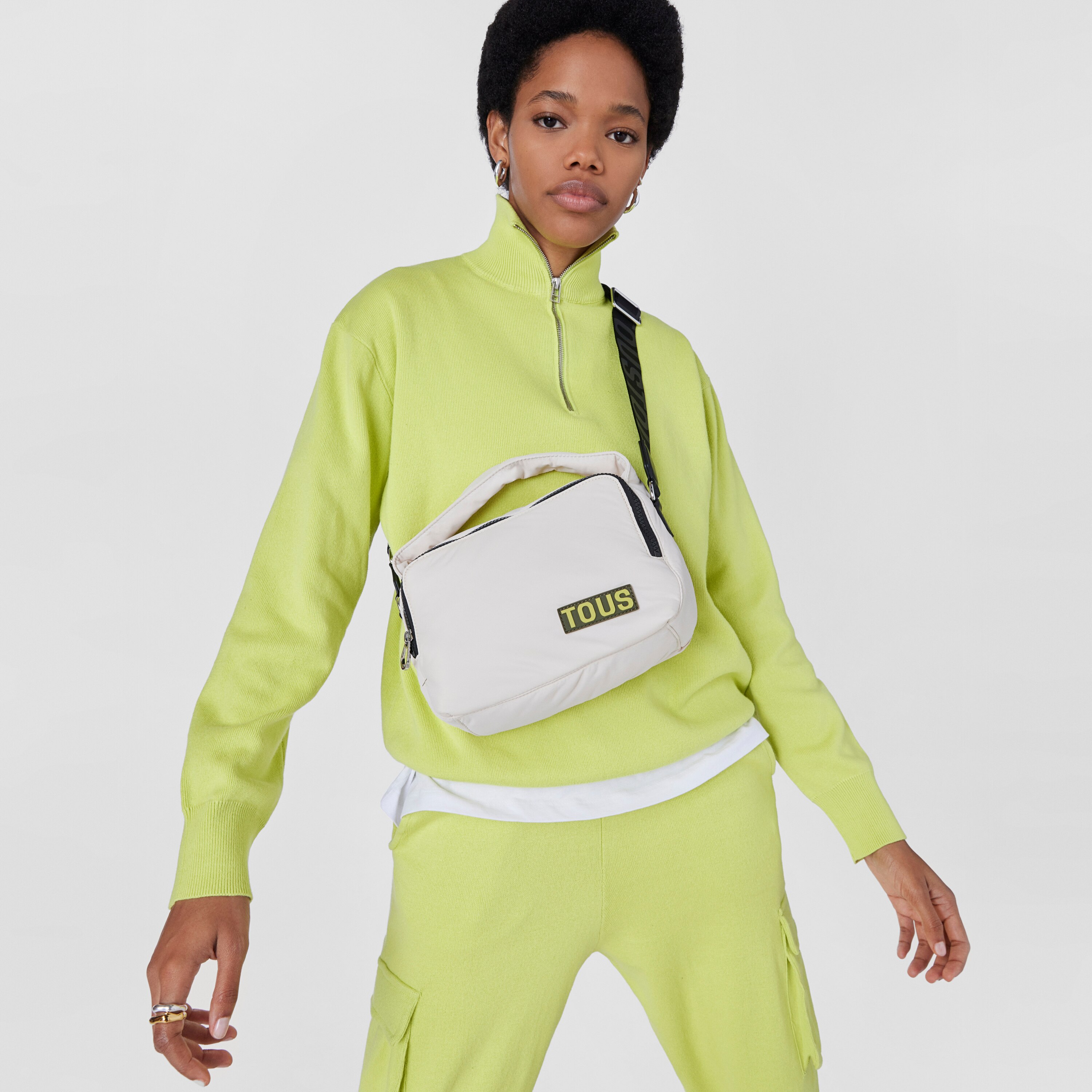 Beige Crossbody bag TOUS Carol Soft