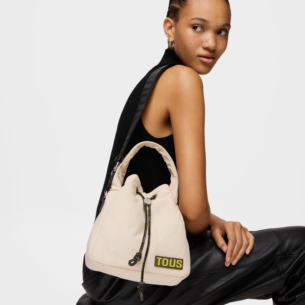 Beige Bucket bag TOUS Carol Soft