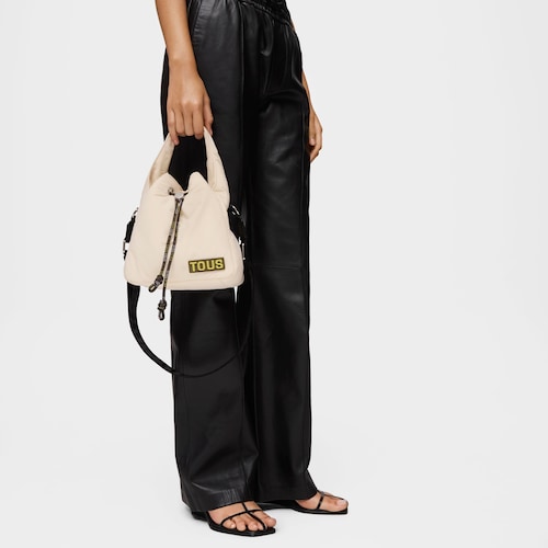 Beige Bucket bag TOUS Carol Soft