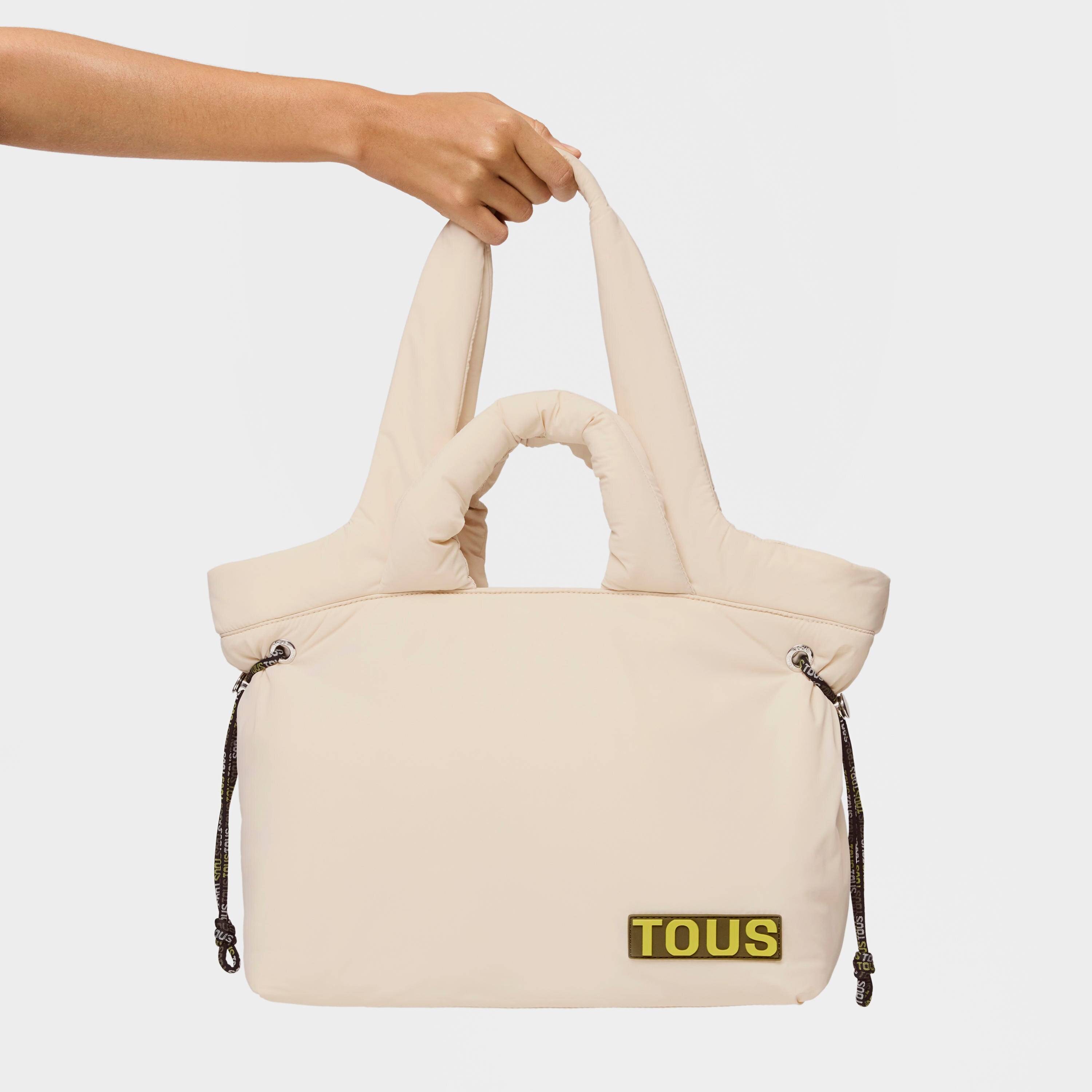 Large beige Tote bag TOUS Carol Soft