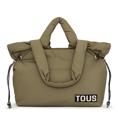 Large khaki Tote bag TOUS Carol Soft image number 0