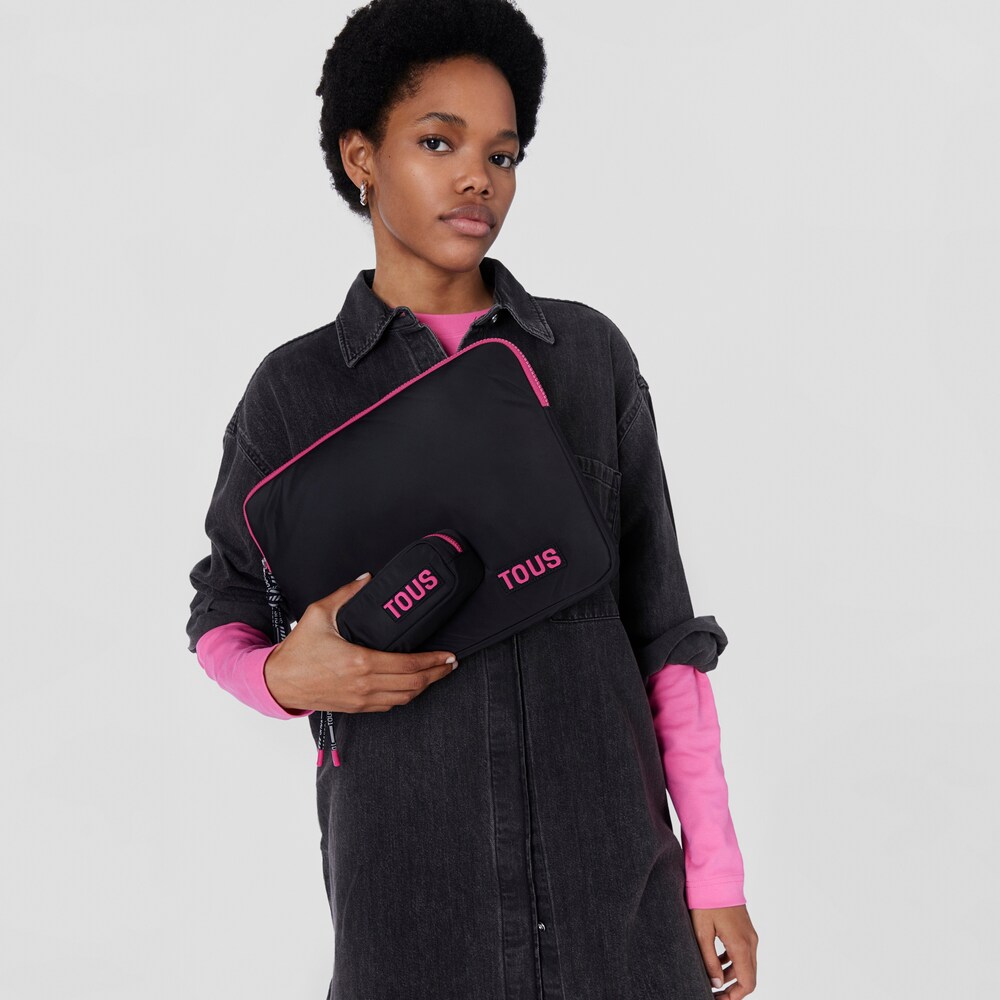 Funda para port&aacute;til negra TOUS Carol Soft
