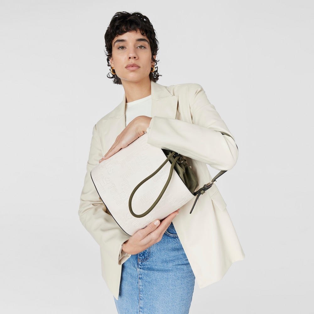 Beige and khaki Bucket bag TOUS Nanda