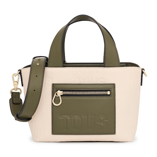 Small beige and khaki Tote bag TOUS Nanda image number 0