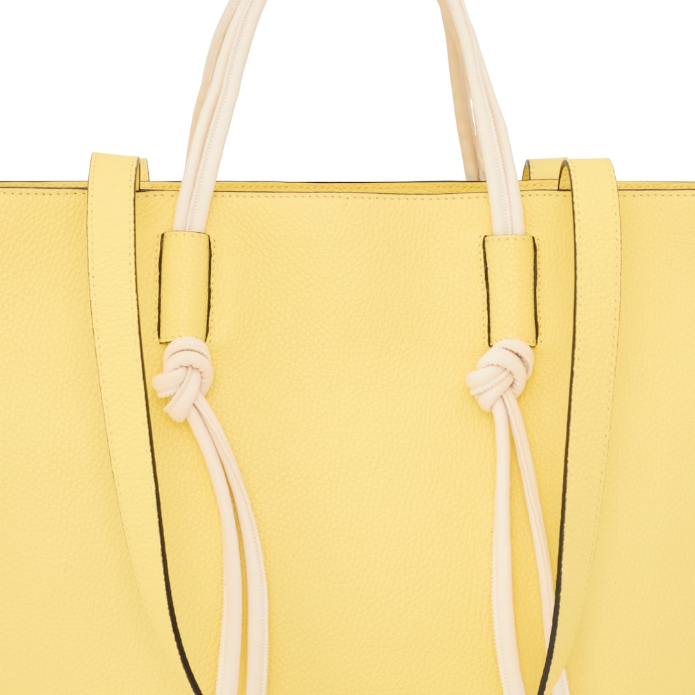 Large yellow leather Tote bag TOUS Lynn