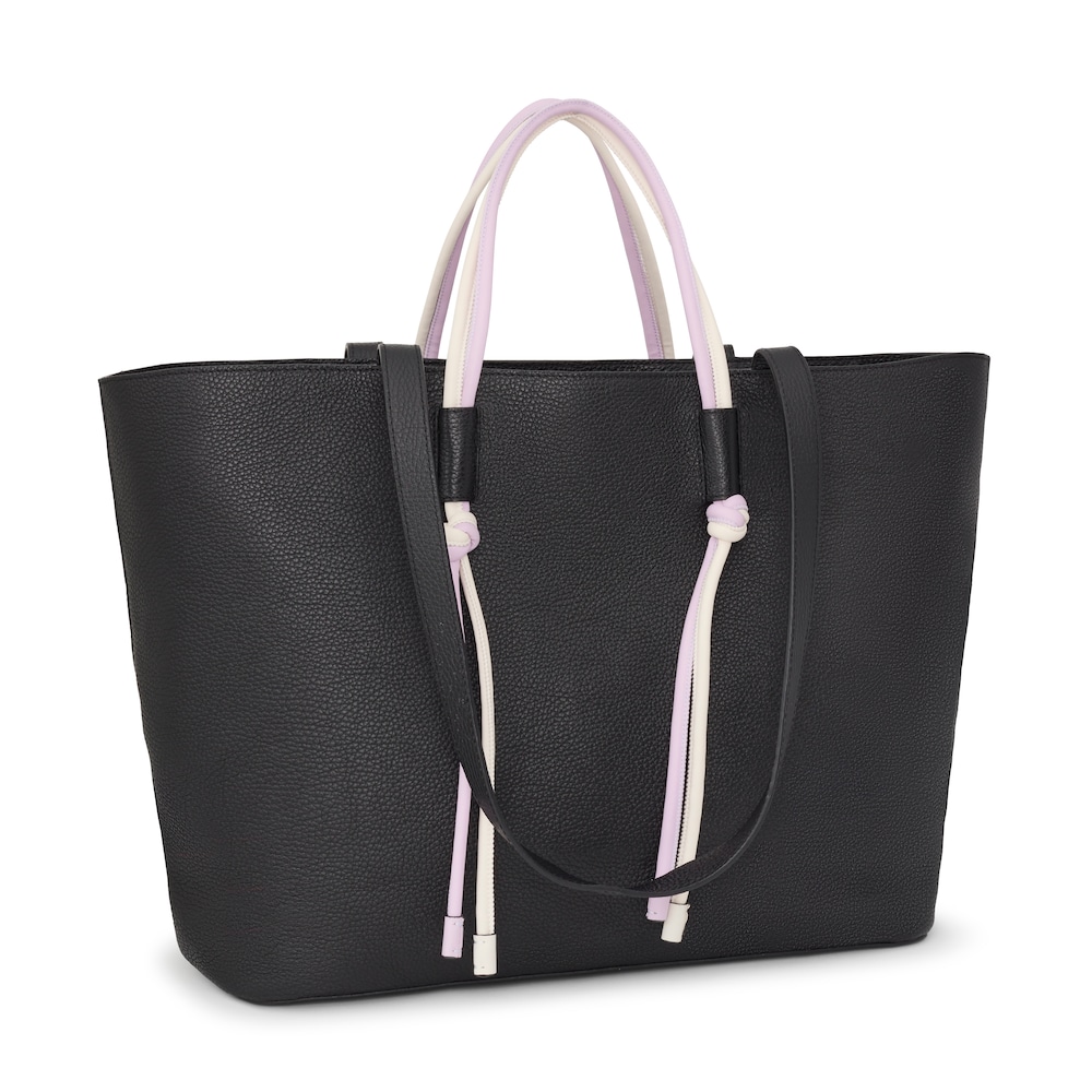 Large black leather Tote bag TOUS Lynn image number 1