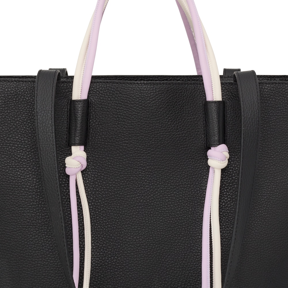 Large black leather Tote bag TOUS Lynn image number 3