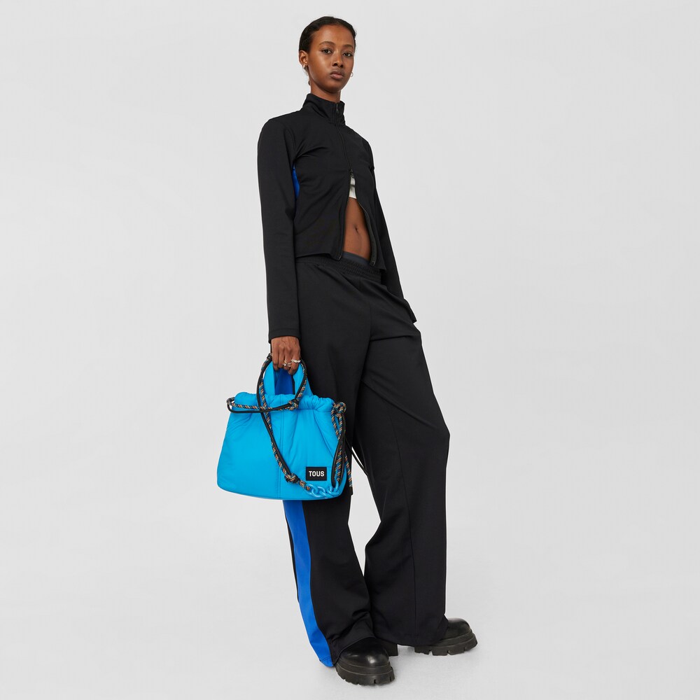 Średniej wielkości niebieska torebka na jedno ramię TOUS Cloud Soft