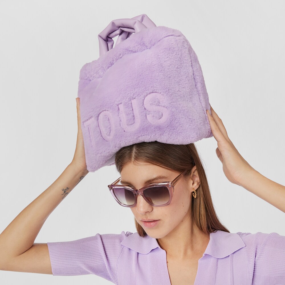 Saca mediana malva TOUS Cloud Warm image number 5