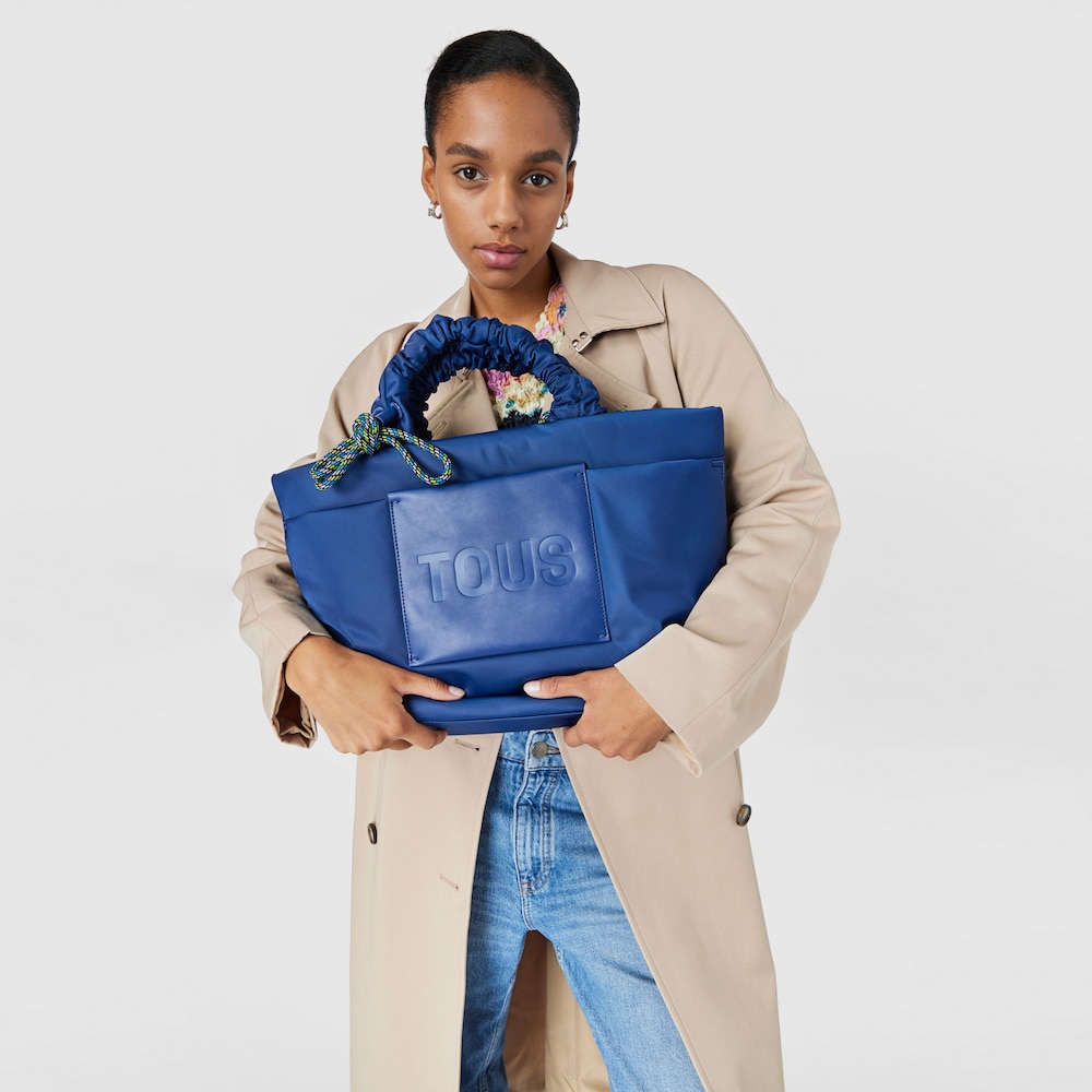 Duża granatowa torba z rączkami TOUS Marina