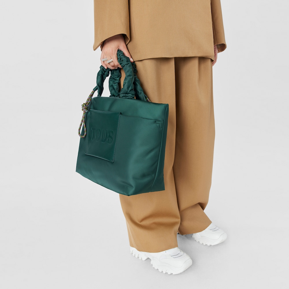 Capazo grande verde TOUS Marina