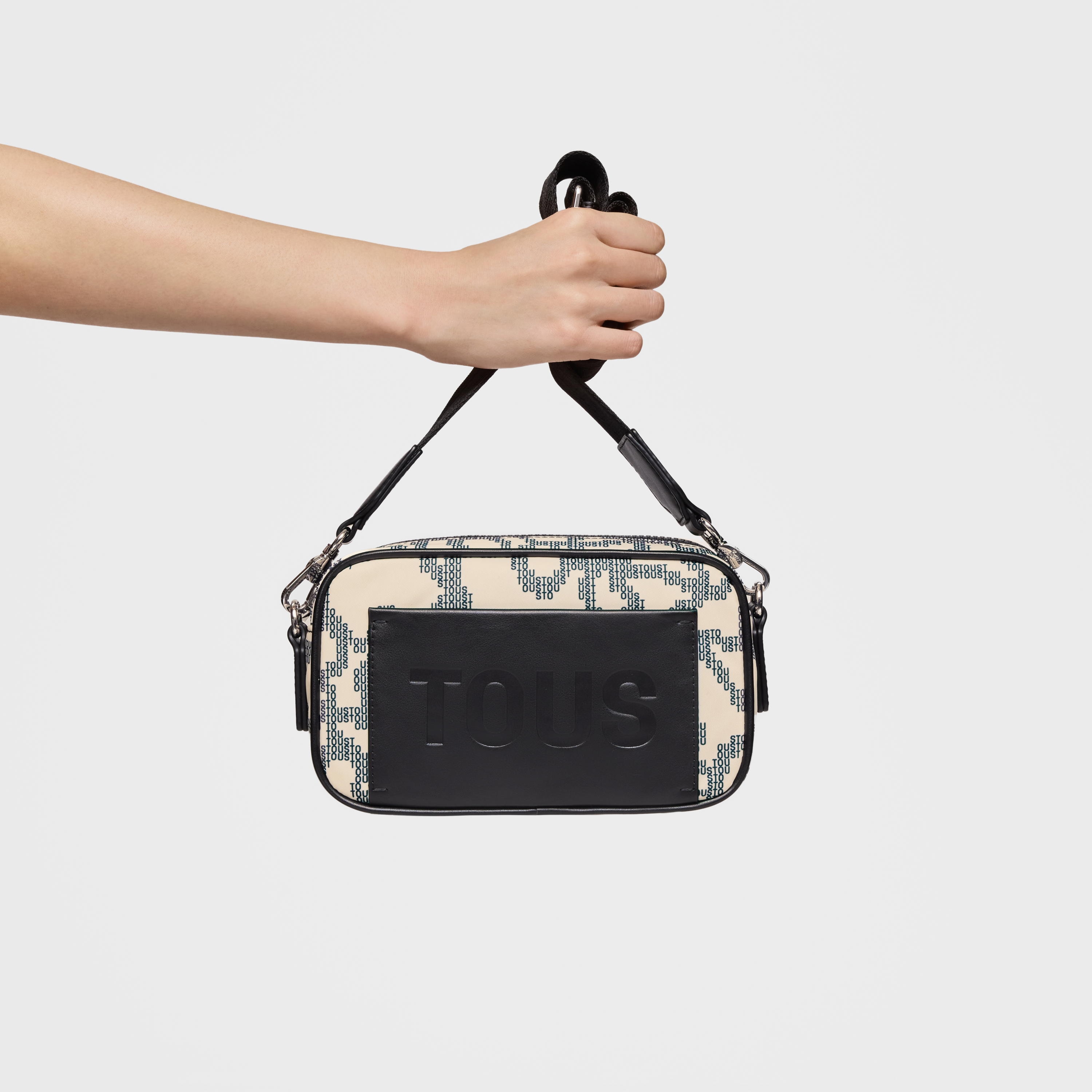 Beige Crossbody reporter bag Kaos Pix Soft