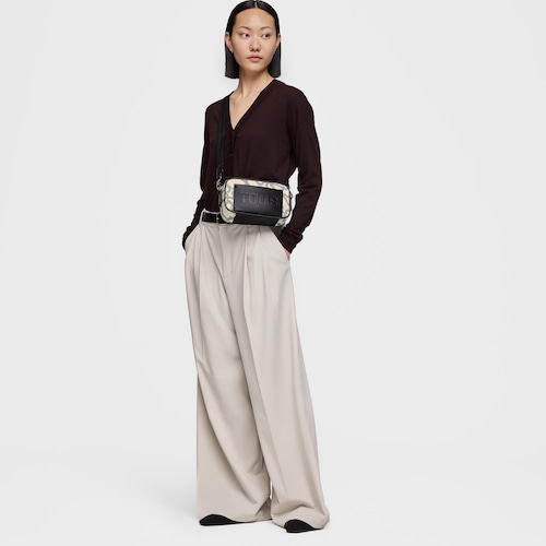 Beige Crossbody reporter bag Kaos Pix Soft