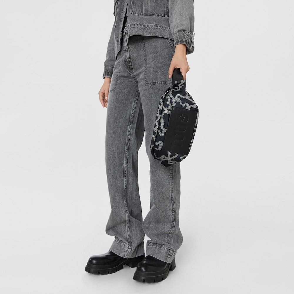 Czarna torebka na pasek Kaos Pix Soft