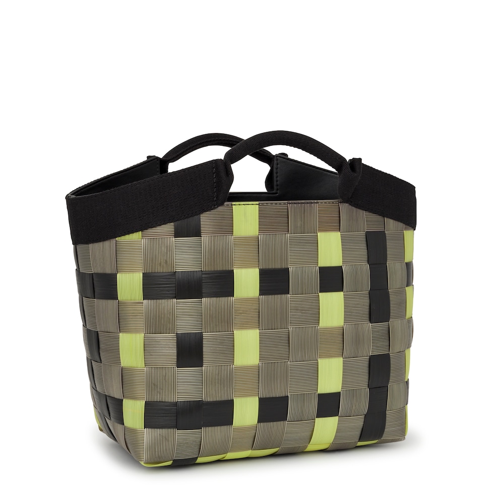 Medium khaki and black Basket tote bag TOUS Balloon Cesta