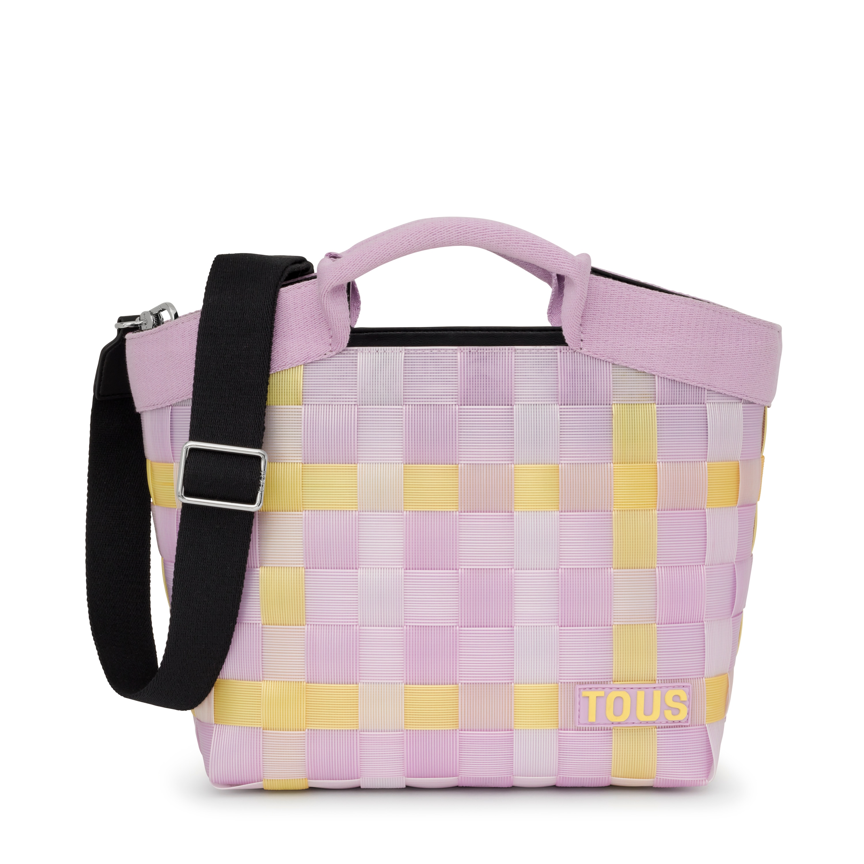 Medium mauve and yellow Basket Tote bag TOUS Balloon Cesta