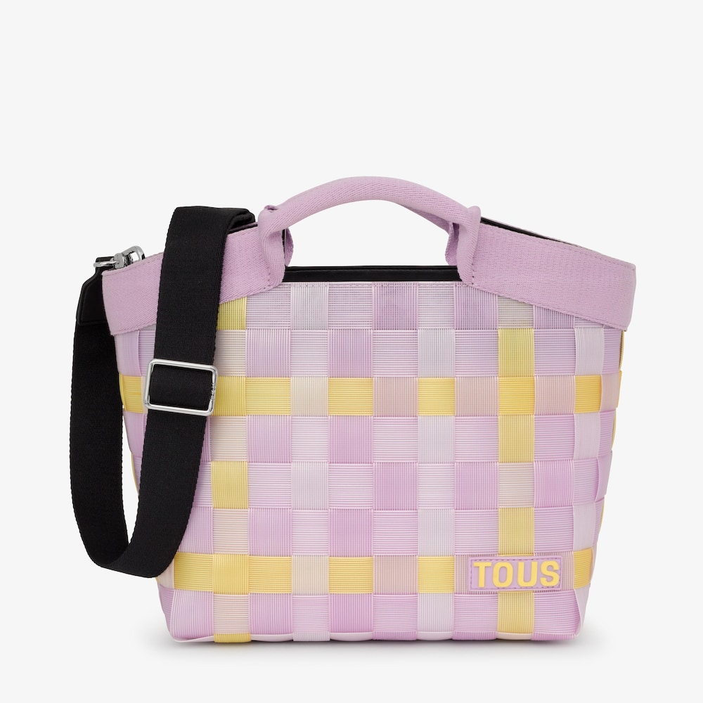 Capazo mediano malva y amarillo TOUS Balloon Cesta
