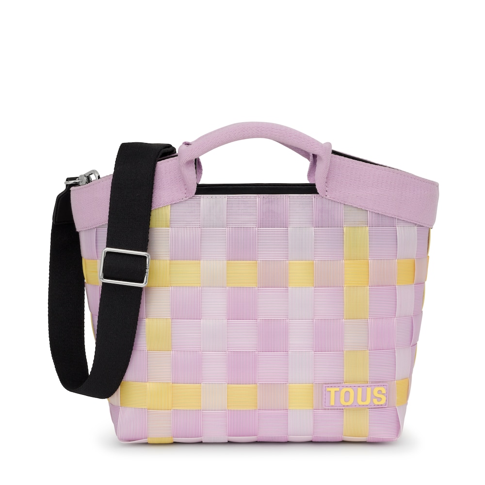 Medium mauve and yellow Basket Tote bag TOUS Balloon Cesta