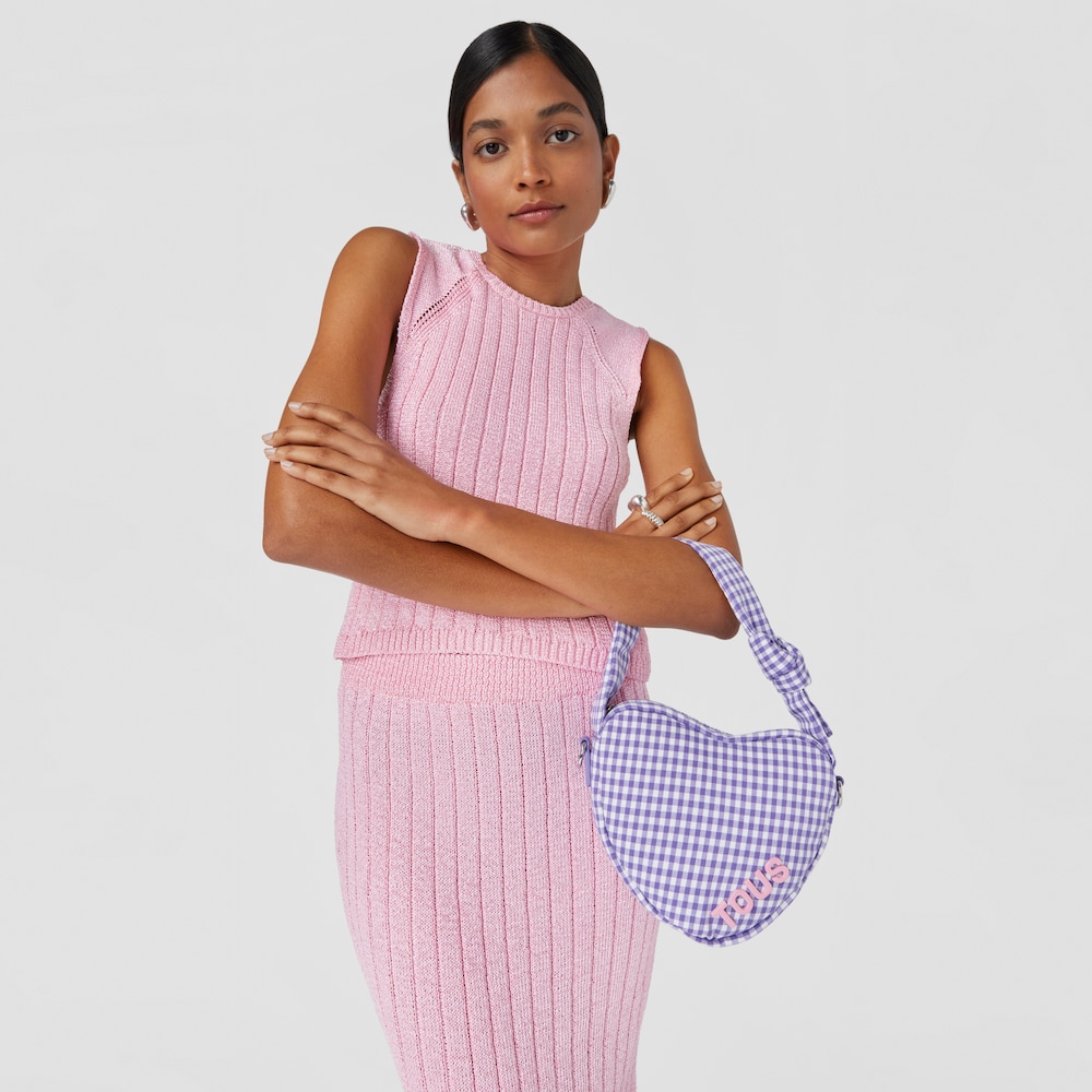 Lilac heart Crossbody bag TOUS Carol Vichy image number 4