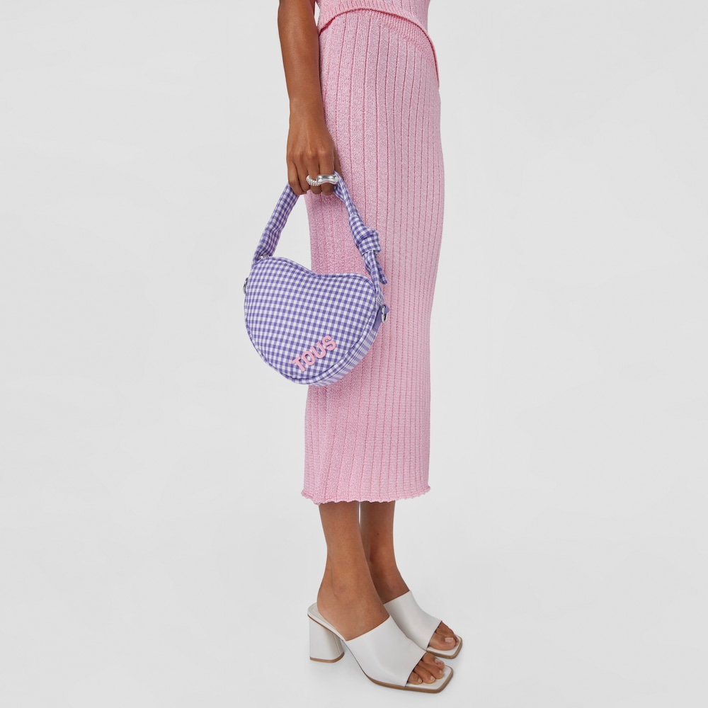 Lilac heart Crossbody bag TOUS Carol Vichy image number 5