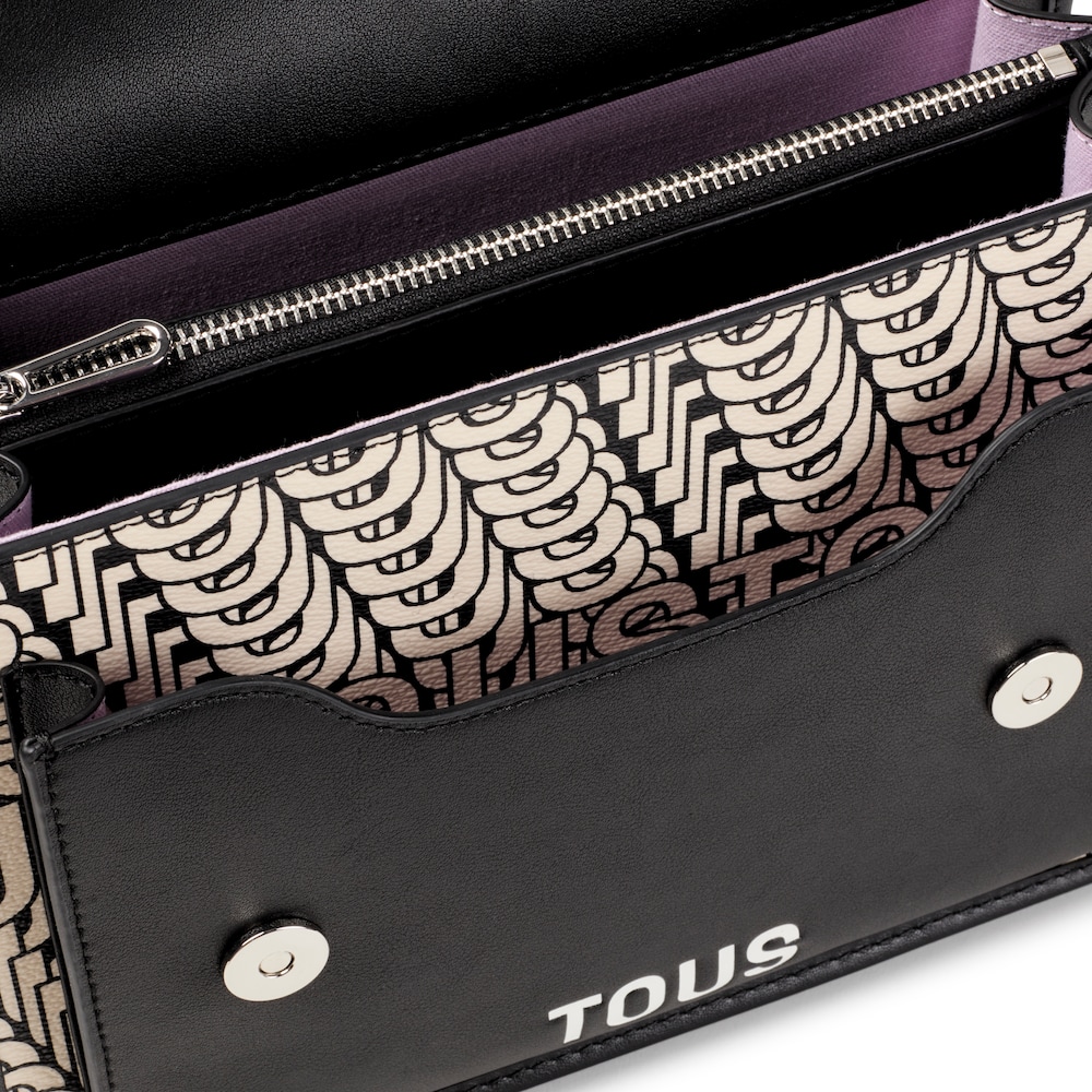 Bandolera mediana Audree beige y negra TOUS Vera